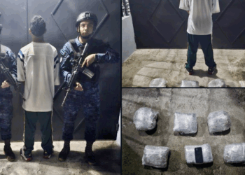 Fuerza Armada ubica a menor con droga en San Marcos